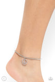 Paparazzi "Pampered Peacemaker" White Anklet Bracelet Paparazzi Jewelry