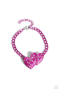 Paparazzi "Lovestruck Lineup" Pink Bracelet Paparazzi Jewelry