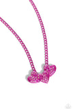 Paparazzi "Low-Key Lovestruck" Pink Necklace & Earring Set Paparazzi Jewelry