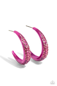 Paparazzi "Obsessed with Ombré" Pink Post Earrings Paparazzi Jewelry