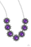 Paparazzi "The GLITTER Takes It All" Purple Necklace & Earring Set Paparazzi Jewelry
