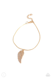 Paparazzi "Angelic Accent" Gold Anklet Bracelet Paparazzi Jewelry