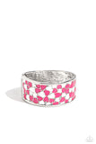 Paparazzi "Penchant for Patterns" Pink Bracelet Paparazzi Jewelry