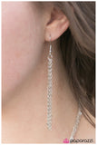 Paparazzi "Let It V"  Silver Necklace & Earring Set Paparazzi Jewelry