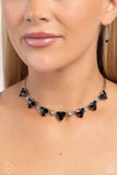 Paparazzi "Strands of Sass" Black Choker Necklace & Earring Set Paparazzi Jewelry