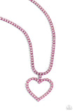 Paparazzi "Flirting Fancy" Pink Necklace & Earring Set Paparazzi Jewelry