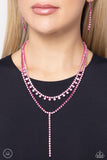 Paparazzi "Champagne Night" Pink Necklace & Earring Set Paparazzi Jewelry