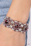 Paparazzi "Shimmering Solo" Purple Bracelet Paparazzi Jewelry
