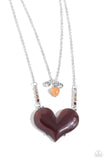 Paparazzi "Heart-Racing Recognition" Brown Necklace & Earring Set Paparazzi Jewelry