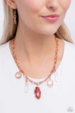 Paparazzi "Geode Glam" Copper Necklace & Earring Set Paparazzi Jewelry