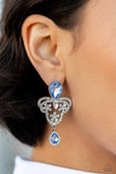 Paparazzi "Giving Glam" Blue FASHION FIX Post Earrings Paparazzi Jewelry
