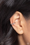 Paparazzi "Linear Legacy" Silver Ear Cuff Post Earrings Paparazzi Jewelry