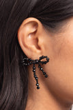 Paparazzi "The BOW Must Go On" Black Post Earrings Paparazzi Jewelry