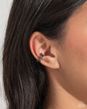 Paparazzi "Barbell Beauty" Black Ear Cuff Post Earrings Paparazzi Jewelry
