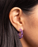 Paparazzi "Colorful Cameo" Purple Post Earrings Paparazzi Jewelry