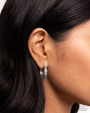 Paparazzi "Monochromatic Makeover" Silver Post Earrings Paparazzi Jewelry
