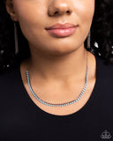 Paaparazzi "Colored Cadence" Blue Necklace & Earring Set Paparazzi Jewelry