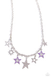 Paparazzi "Starstruck Sentiment" Purple Necklace & Earring Set Paparazzi Jewelry