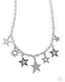 Paparazzi "Starstruck Sentiment" Black Necklace & Earring Set Paparazzi Jewelry