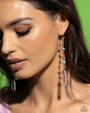 Paparazzi "Quartz Qualification" Green Earrings Paparazzi Jewelry