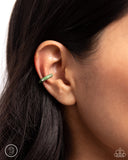 Paparazzi "Coastal Color" Green Ear Cuff Post Earrings Paparazzi Jewelry