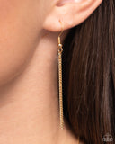 Paparazzi "Mermaid Masterpiece" Gold Necklace & Earring Set Paparazzi Jewelry