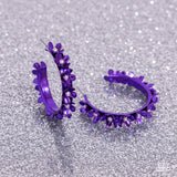 Paparazzi "Fashionable Flower Crown" Purple Post Earrings Paparazzi Jewelry
