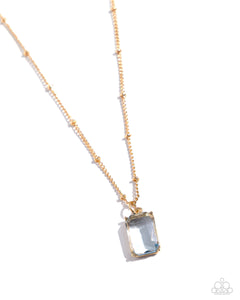 Paparazzi "Suave Simplicity" Blue Necklace & Earring Set Paparazzi Jewelry