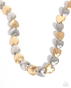 Paparazzi "Heirloom Hearts" Multi Necklace & Earring Set Paparazzi Jewelry