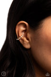 Paparazzi "Bubbly Basic" Gold Ear Cuff Post Earrings Paparazzi Jewelry