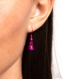 Paparazzi "Locket Leisure" Pink Necklace & Earring Set Paparazzi Jewelry