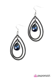 Paparazzi "Cry Me a River" Blue Earrings Paparazzi Jewelry