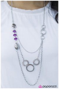 Paparazzi "In A Roundabout Way" Purple Bead Necklace & Earring Set Paparazzi Jewelry