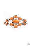 Paparazzi "Blooming Prairies" Orange Bracelet Paparazzi Jewelry