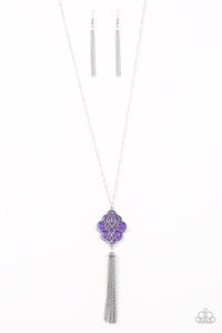 Paparazzi "Malibu Mandala" Purple Necklace & Earring Set Paparazzi Jewelry