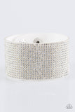 Paparazzi "Roll With The Punches" White Wrap Bracelet Paparazzi Jewelry