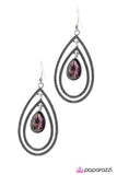 Paparazzi "Cry Me a River" Purple Earrings Paparazzi Jewelry