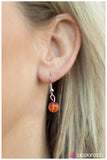 Paparazzi "A Subtle Reminder" Orange Necklace & Earring Set Paparazzi Jewelry