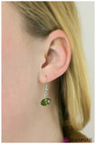 Paparazzi "Rant and Rave" RETIRED Green Bead Sphere Silver Tone Necklace & Earring Set Paparazzi Jewelry