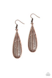 Paparazzi "Terra Tears" Copper Earrings Paparazzi Jewelry