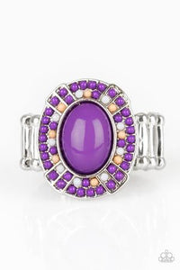 Paparazzi VINTAGE VAULT "Colorfully Rustic" Purple Ring Paparazzi Jewelry