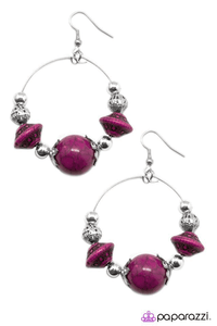 Paparazzi "Move Along" Purple Earrings Paparazzi Jewelry