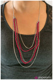 Paparazzi "No Place Id Rather BEAD" Pink Necklace & Earring Set Paparazzi Jewelry