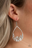 Paparazzi "Town Car" White Earrings Paparazzi Jewelry