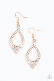 Paparazzi "Finest First Lady" Copper Earrings Paparazzi Jewelry