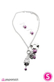 Paparazzi "All In Good Cheer" Purple Necklace & Earring Set Paparazzi Jewelry