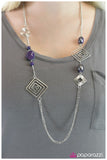 Paparazzi "Bewilderment" Purple Necklace & Earring Set Paparazzi Jewelry