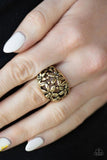 Paparazzi VINTAGE VAULT "Haute Havana" Brass Ring Paparazzi Jewelry