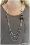 Paparazzi "It All Stacks Up" Blue Retired Necklace & Earring Set Paparazzi Jewelry