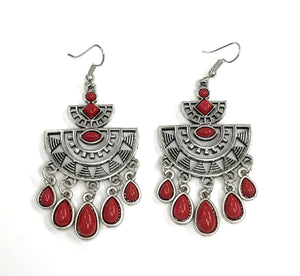 Paparazzi "SOL Searching" Red Earrings Paparazzi Jewelry